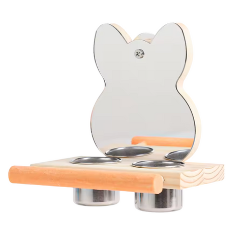 Interactive Mirror Bird Feeder